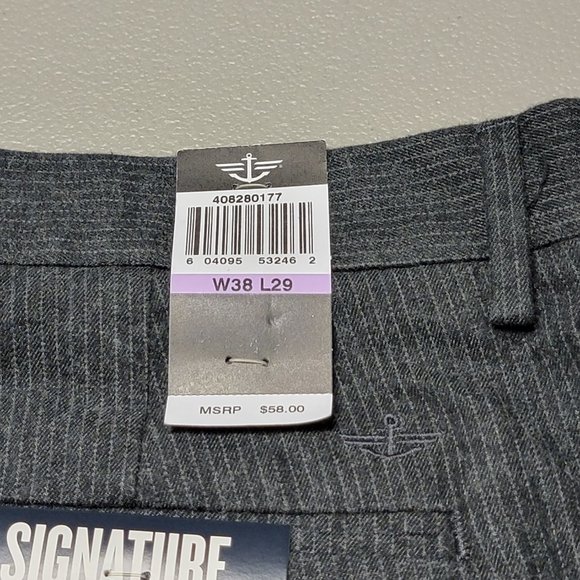 Dockers D2 Signature Khaki Pants - Straight Fit - Flat Front - 38x29 NWT - Picture 5 of 9